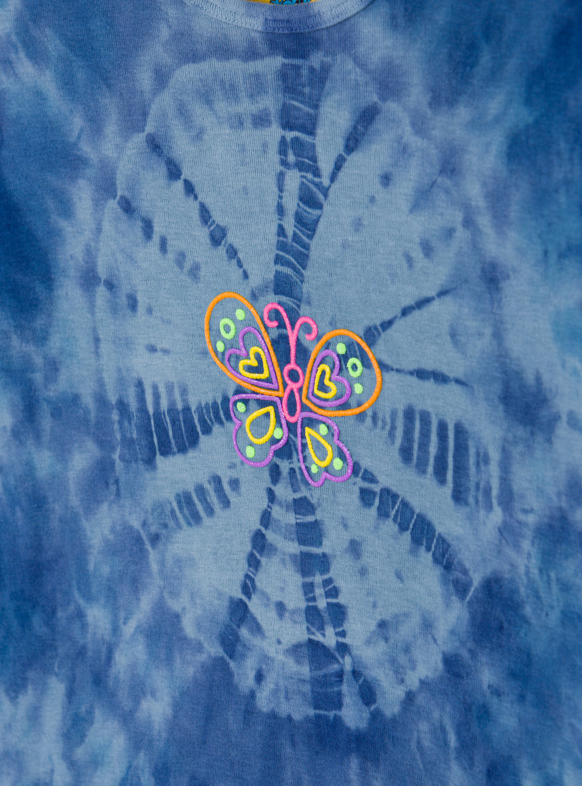 Morpho 3/4 Sleeve - Blue Tie Dye | UNIF Clothing for Sale