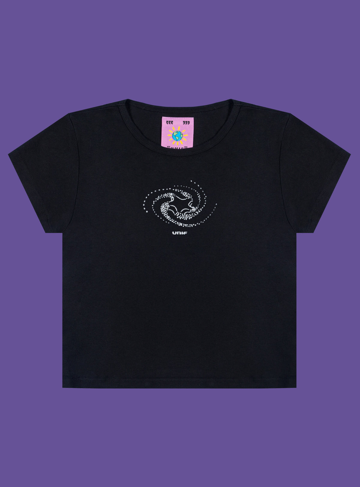 Spin Tee - Black | UNIF Clothing on Sale