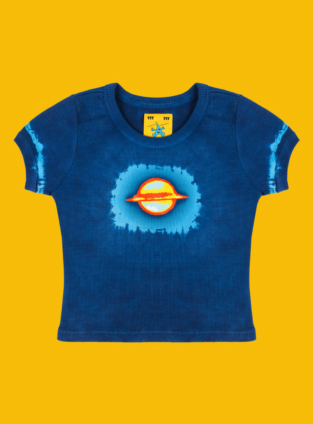 Saturn Baby Tee - Blue Tie Dye | UNIF Clothing for Sale