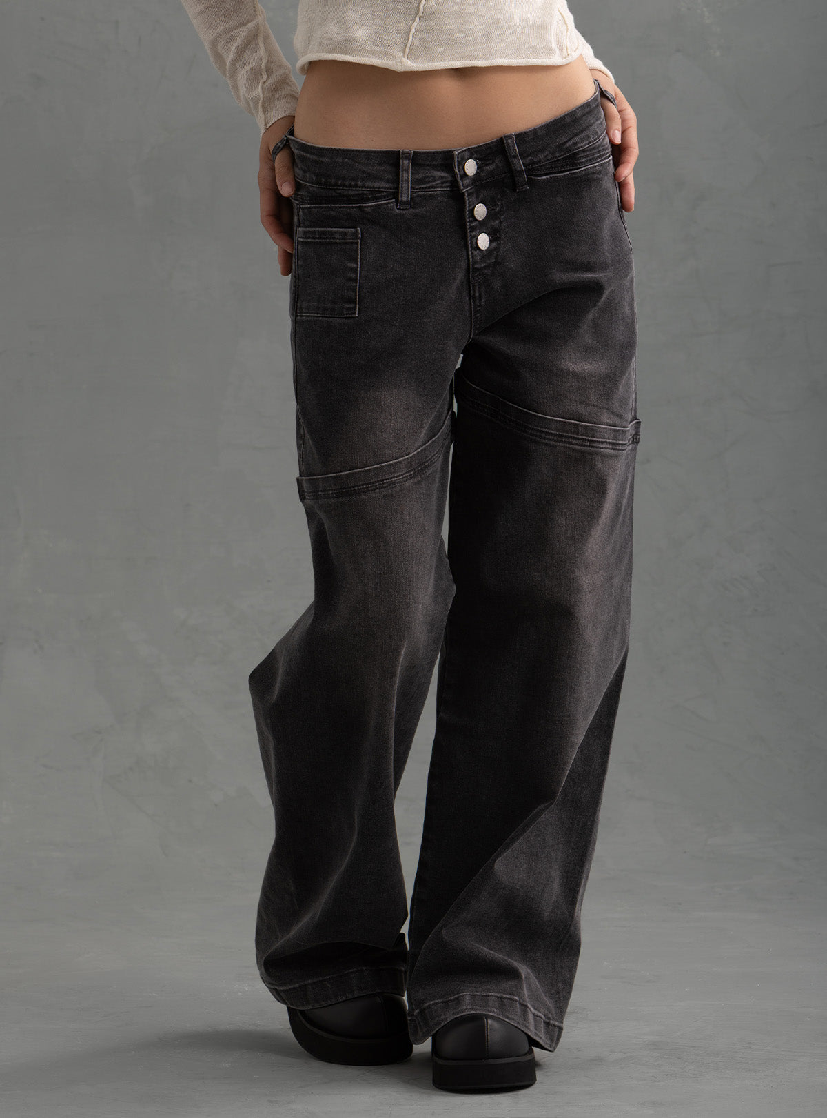 Noid Jean - Grey Wash | UNIF Clothing online