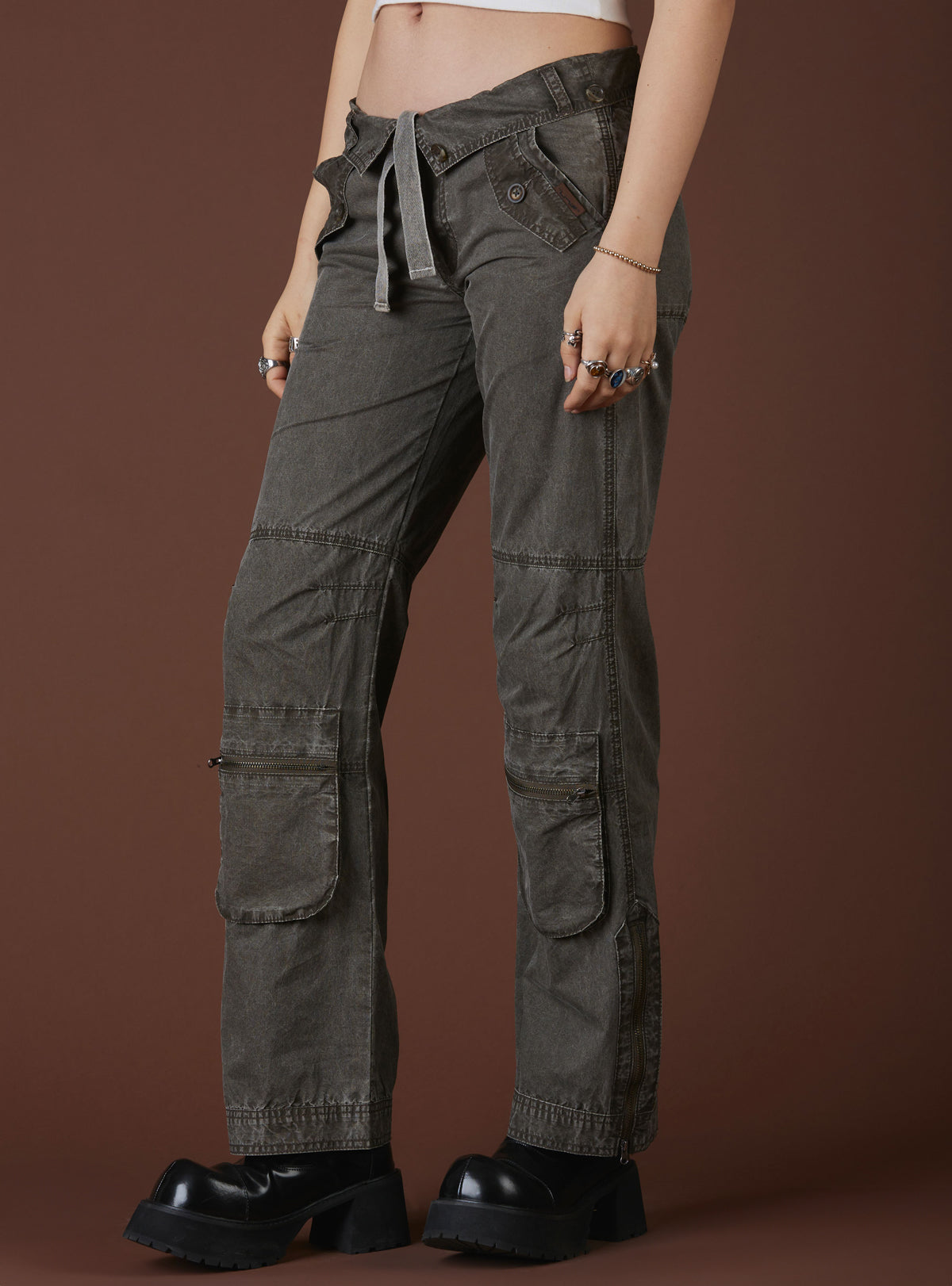 Effy Pant - Acid Brown | UNIF Clothing outlet