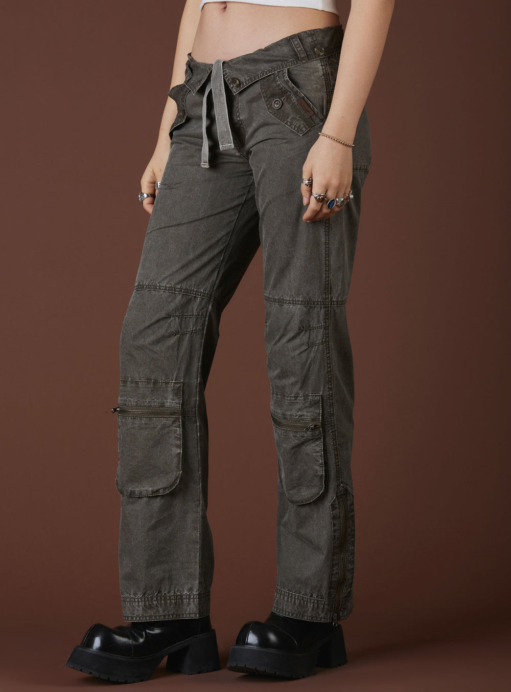 Effy Pant - Acid Brown | UNIF Clothing outlet