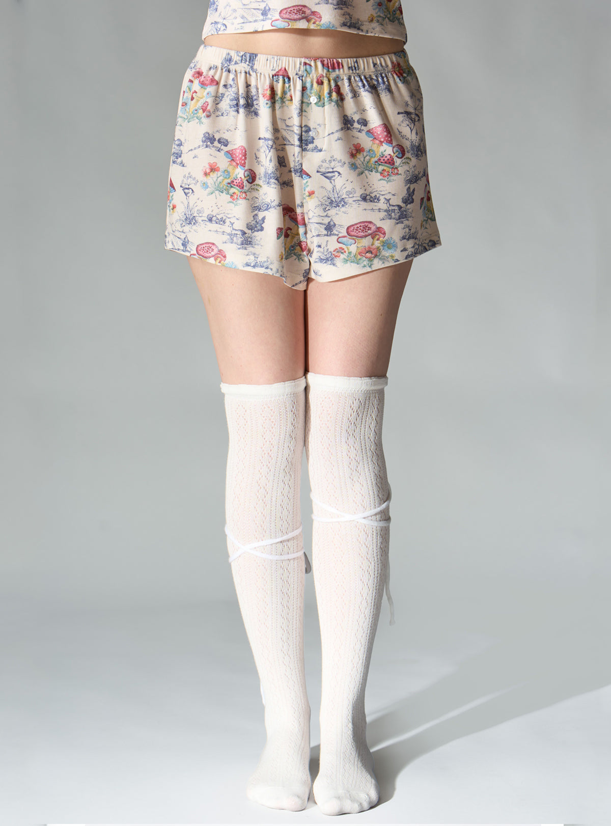 Pixie Dream Shorts - Off White / Mushroom | UNIF Clothing Sale