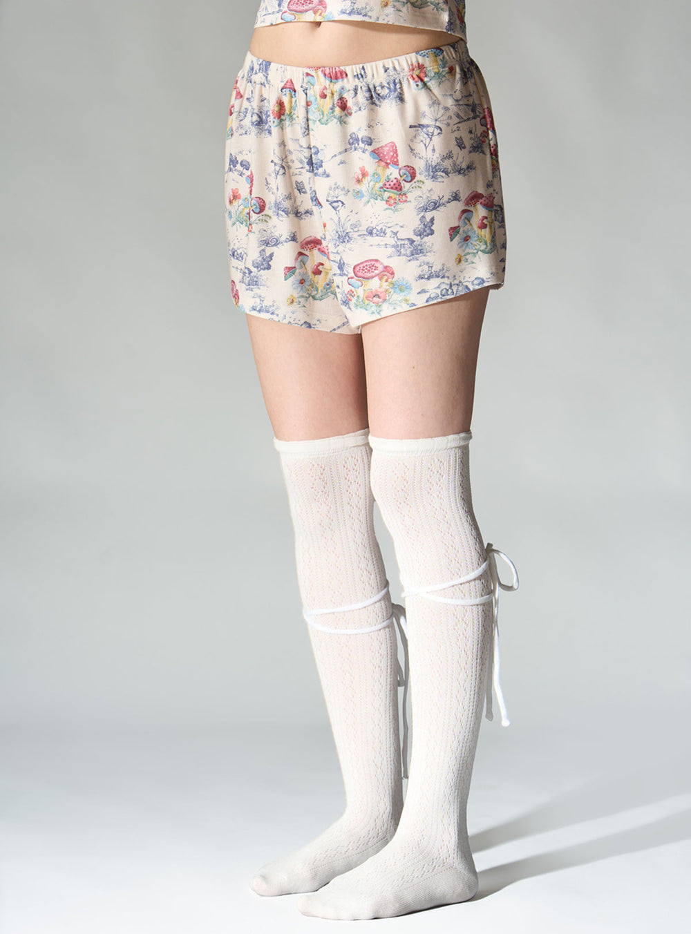 Pixie Dream Shorts - Off White / Mushroom | UNIF Clothing Sale