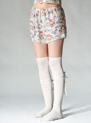 Pixie Dream Shorts - Off White / Mushroom | UNIF Clothing Sale