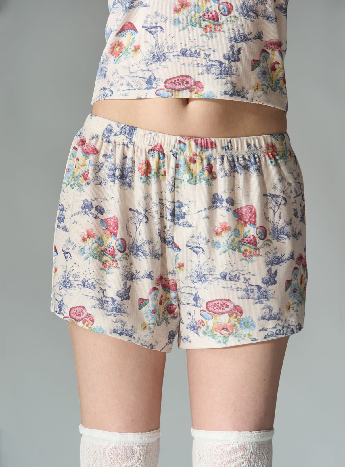 Pixie Dream Shorts - Off White / Mushroom | UNIF Clothing Sale
