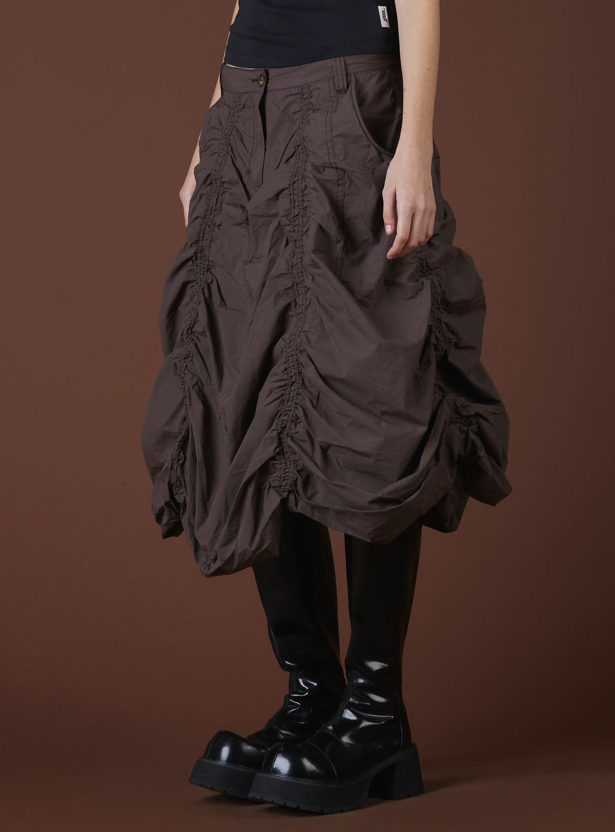 Dune Skirt - Dark Brown | UNIF Clothing on Sale