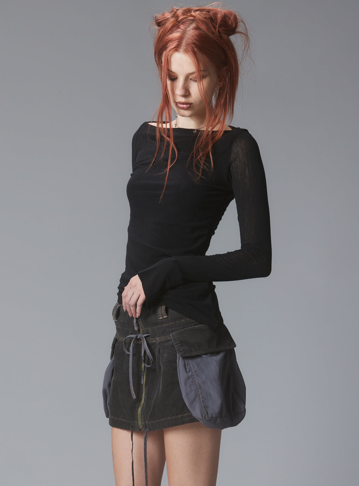 Gish Skirt - Navy/Blue | UNIF Clothing online