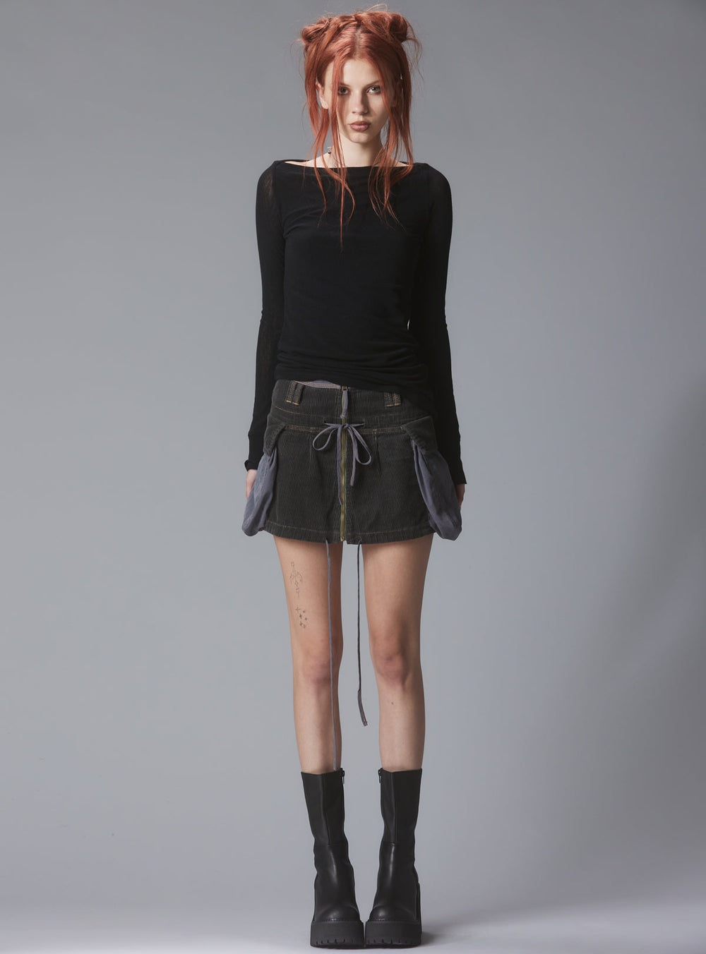 Gish Skirt - Navy/Blue | UNIF Clothing online