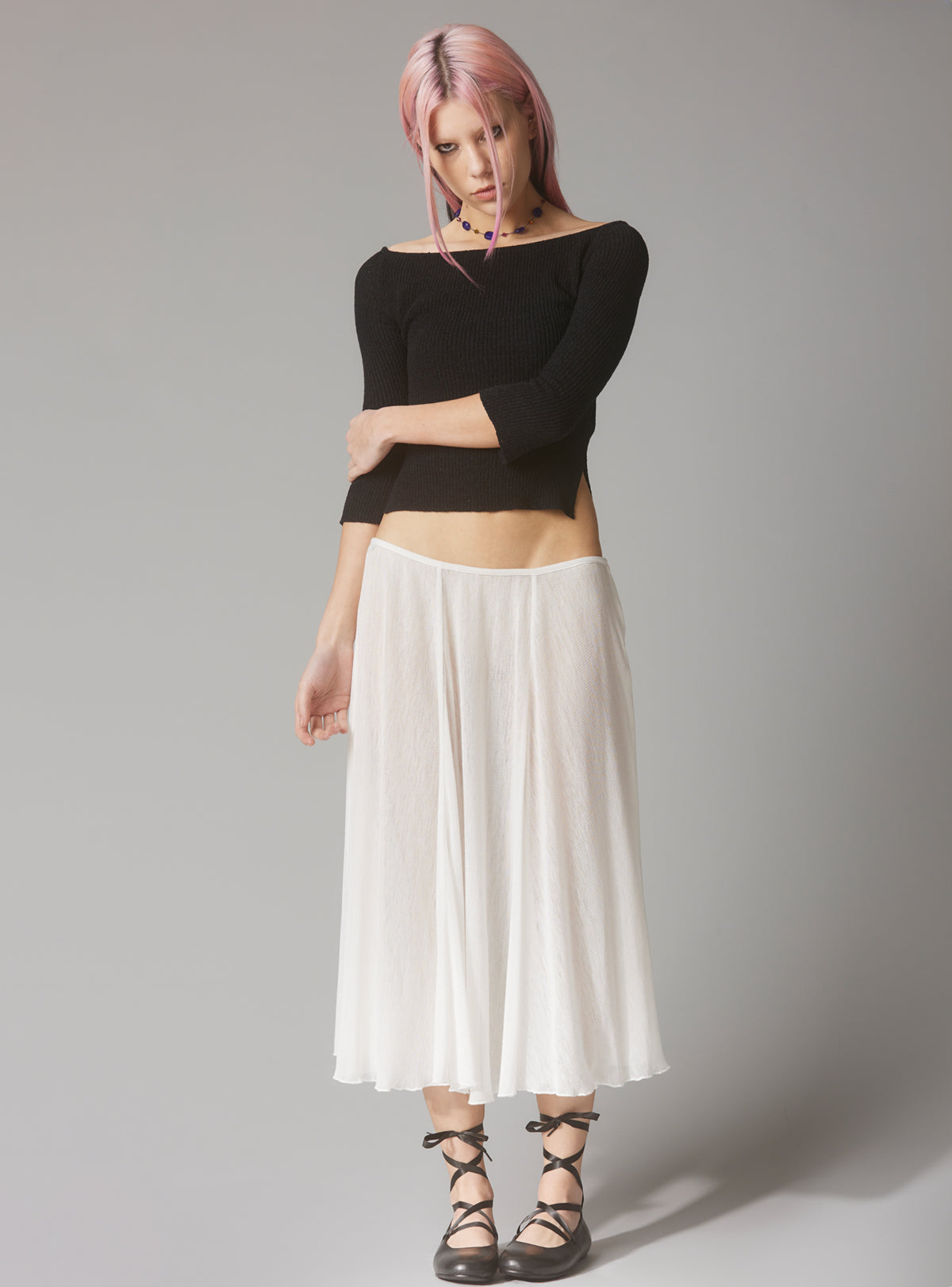 Rae Skirt - White | UNIF Clothing Sale