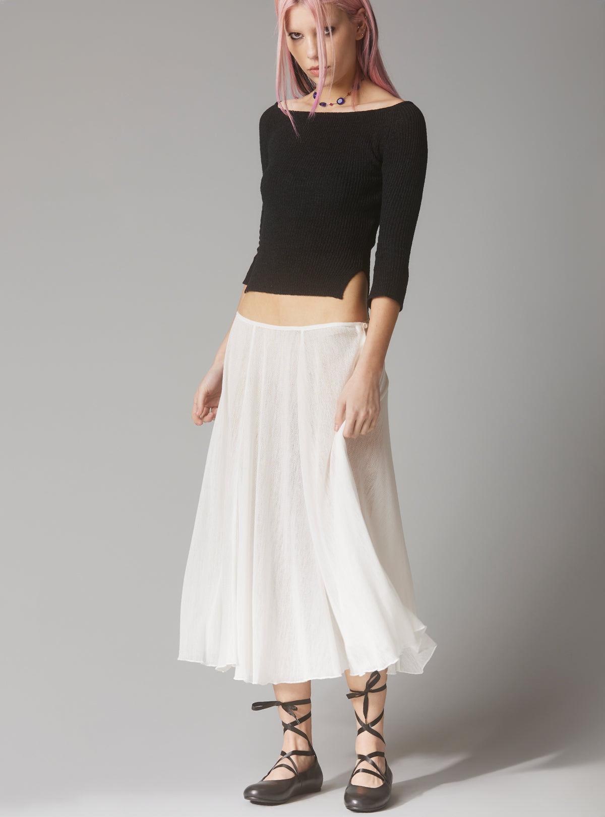 Rae Skirt - White | UNIF Clothing Sale