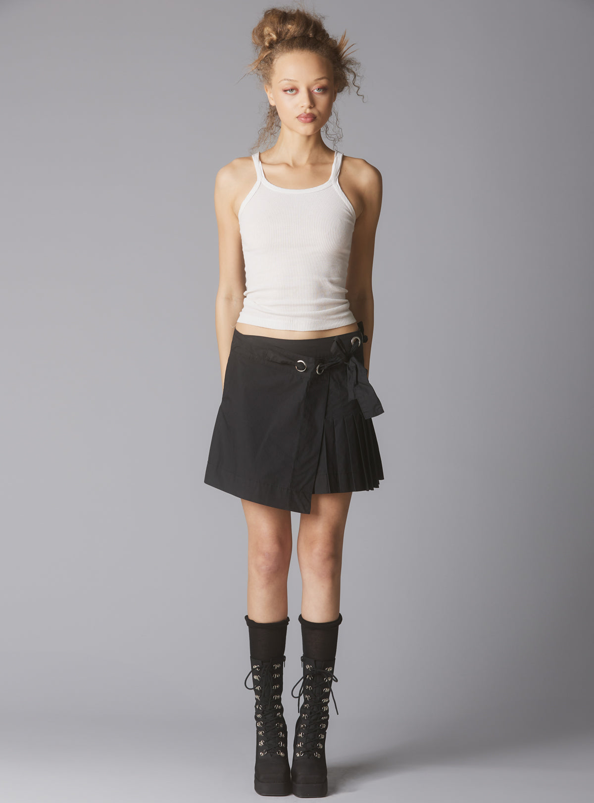 Knot Skirt - Black | UNIF Clothing discount