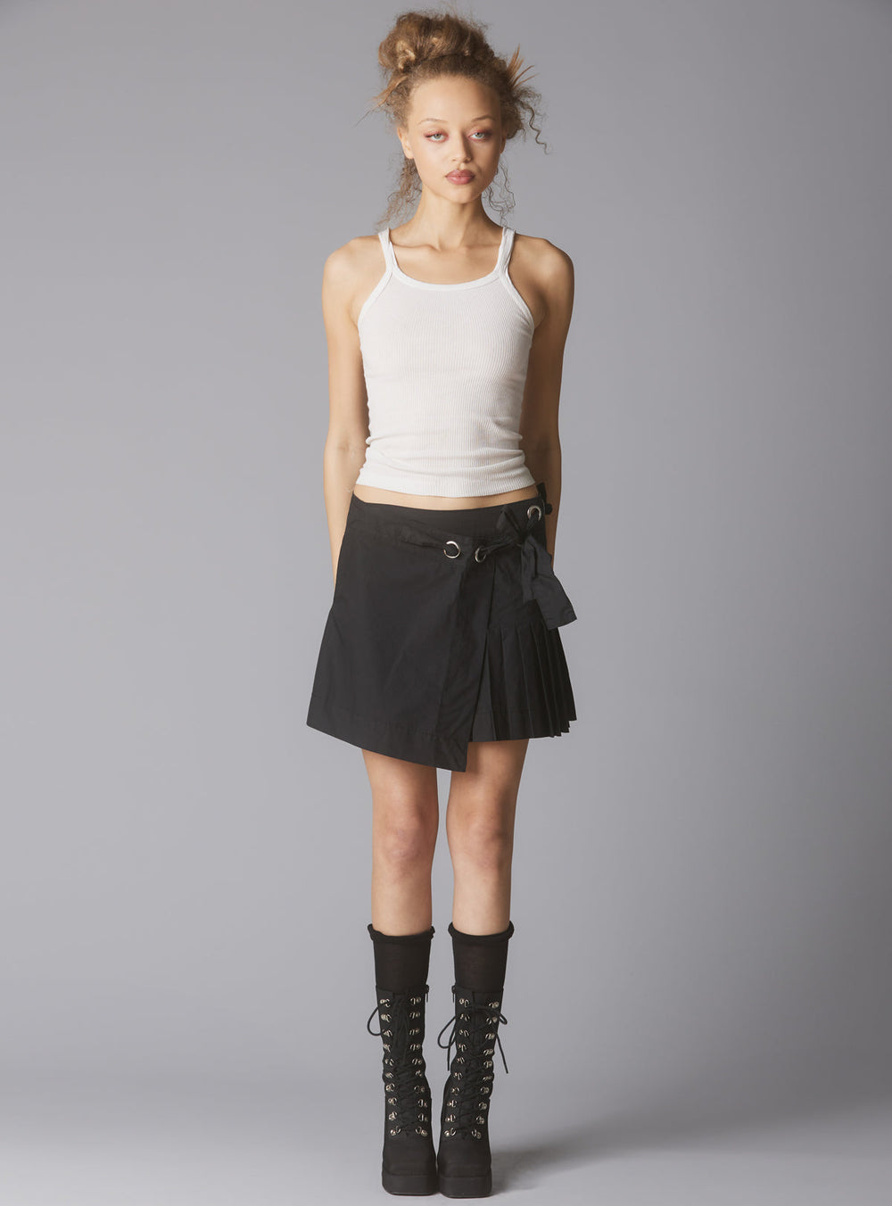 Knot Skirt - Black | UNIF Clothing discount