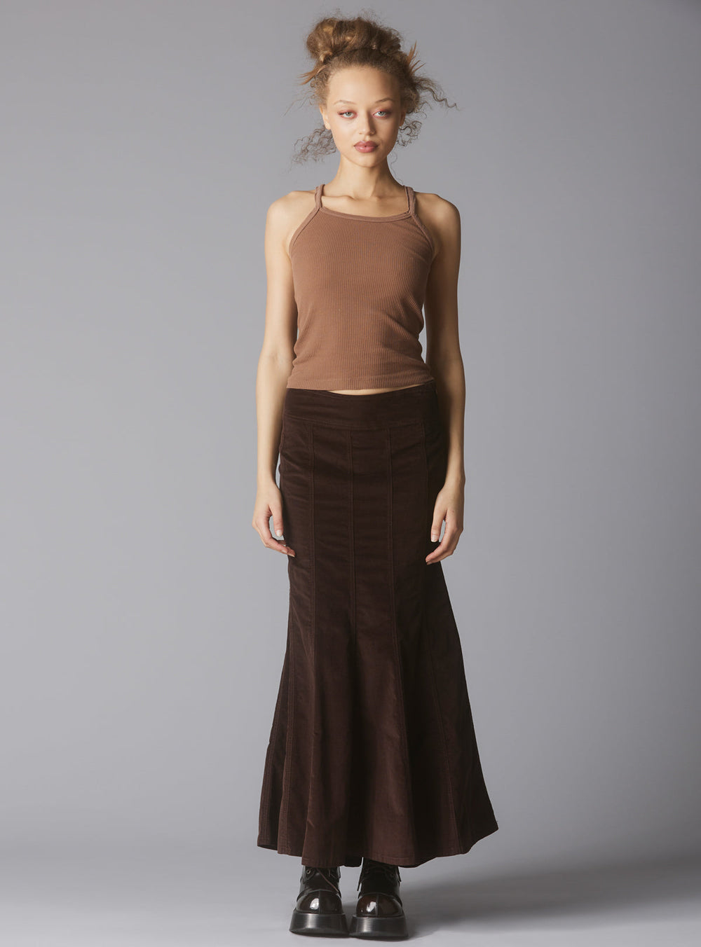 Nev Skirt - Dark Brown | UNIF Clothing online shop