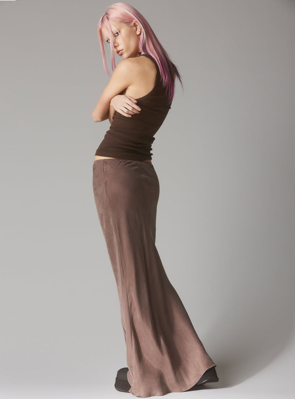 Vivi Skirt Brown - Brown | UNIF Clothing online shop