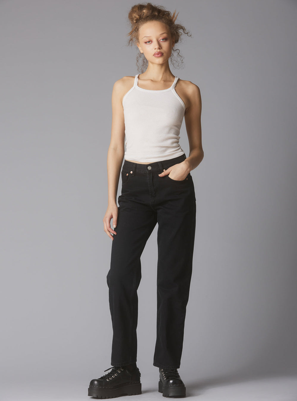 DB Jeans - Washed Black | UNIF Clothing for Sale