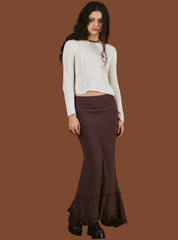 Rhizome Skirt - Brown | UNIF Clothing discount
