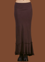 Rhizome Skirt - Brown | UNIF Clothing discount