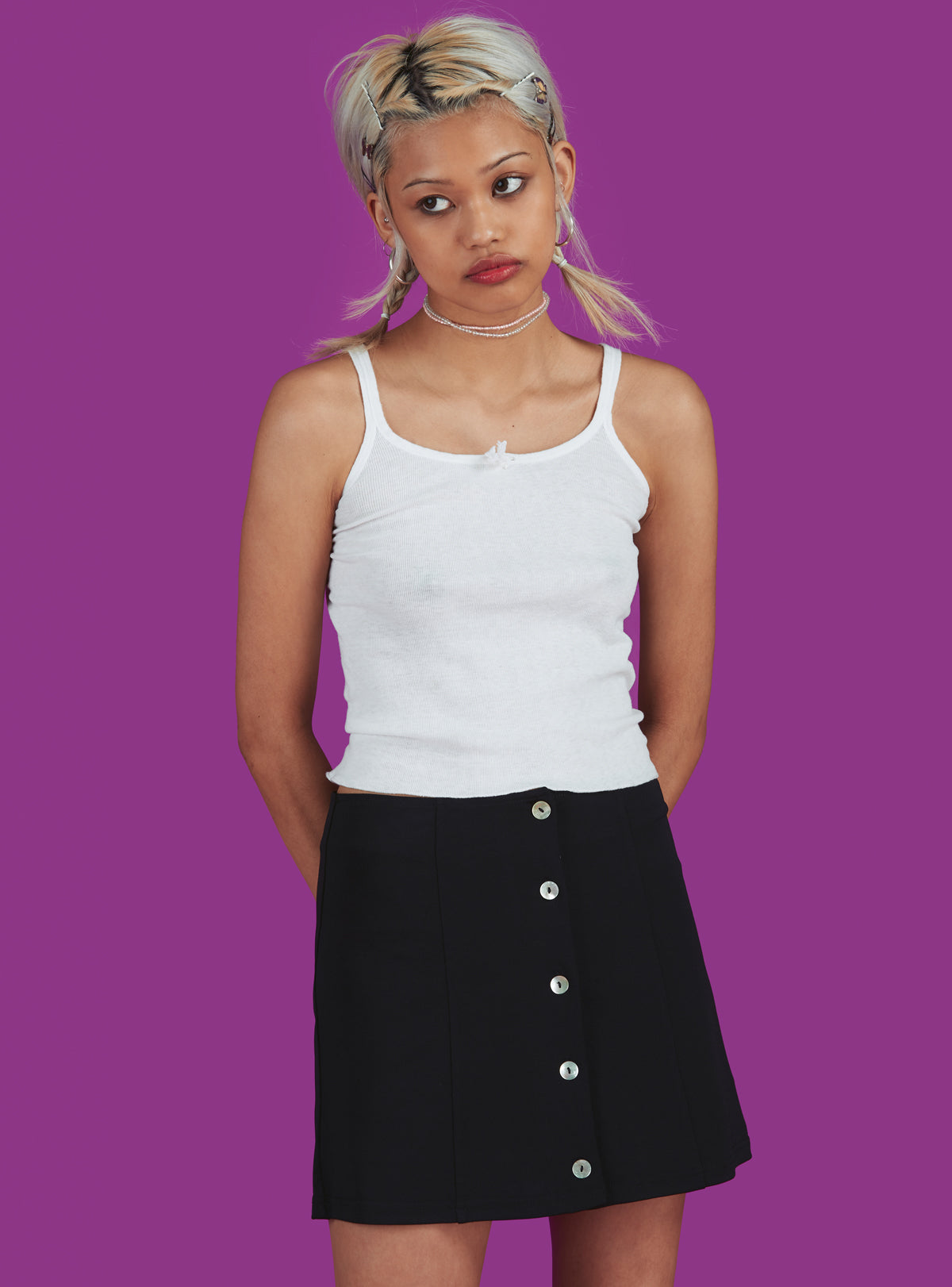 Parker Mini Skirt - Black | UNIF Clothing on Sale