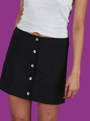 Parker Mini Skirt - Black | UNIF Clothing on Sale