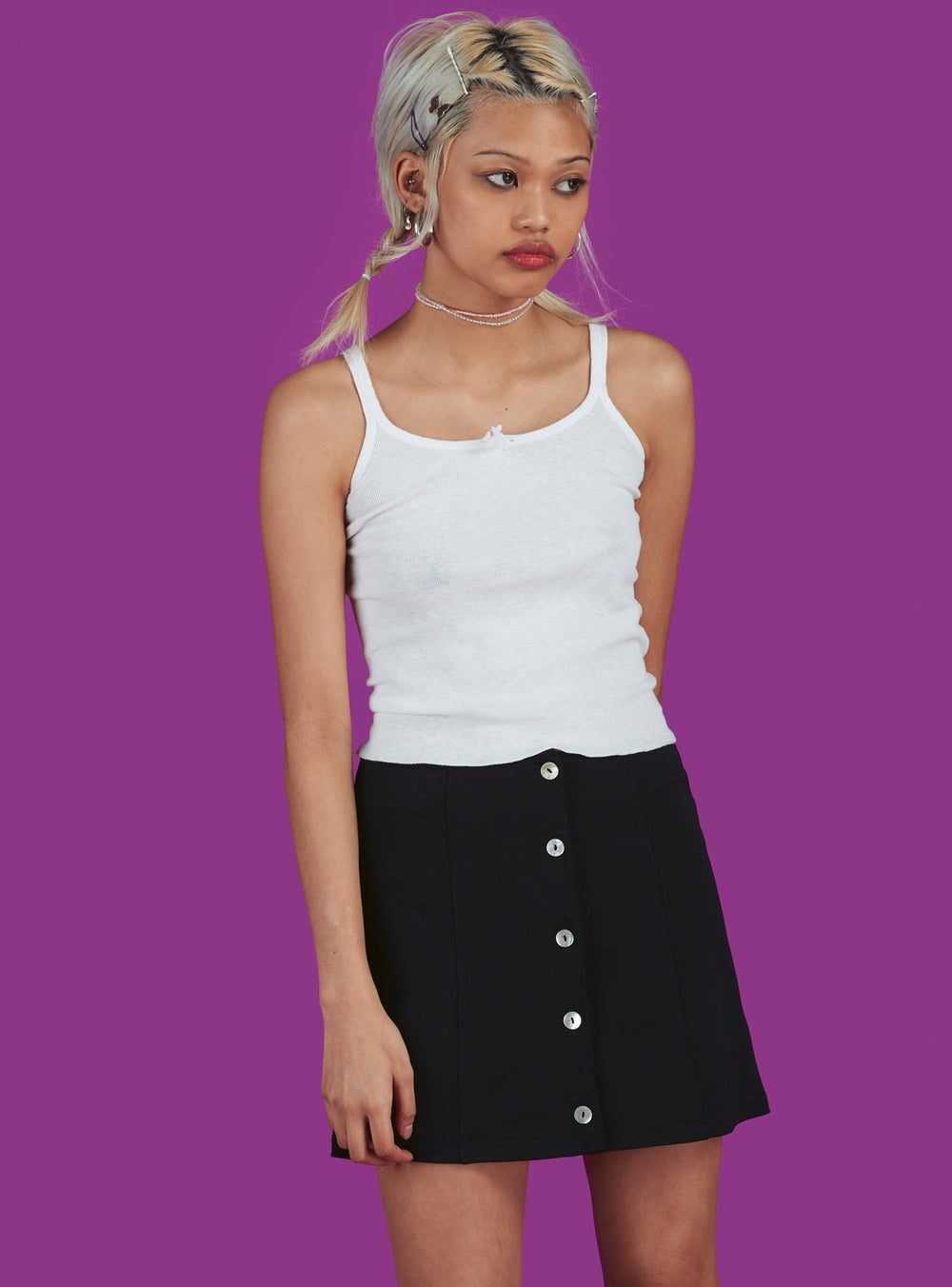 Parker Mini Skirt - Black | UNIF Clothing on Sale