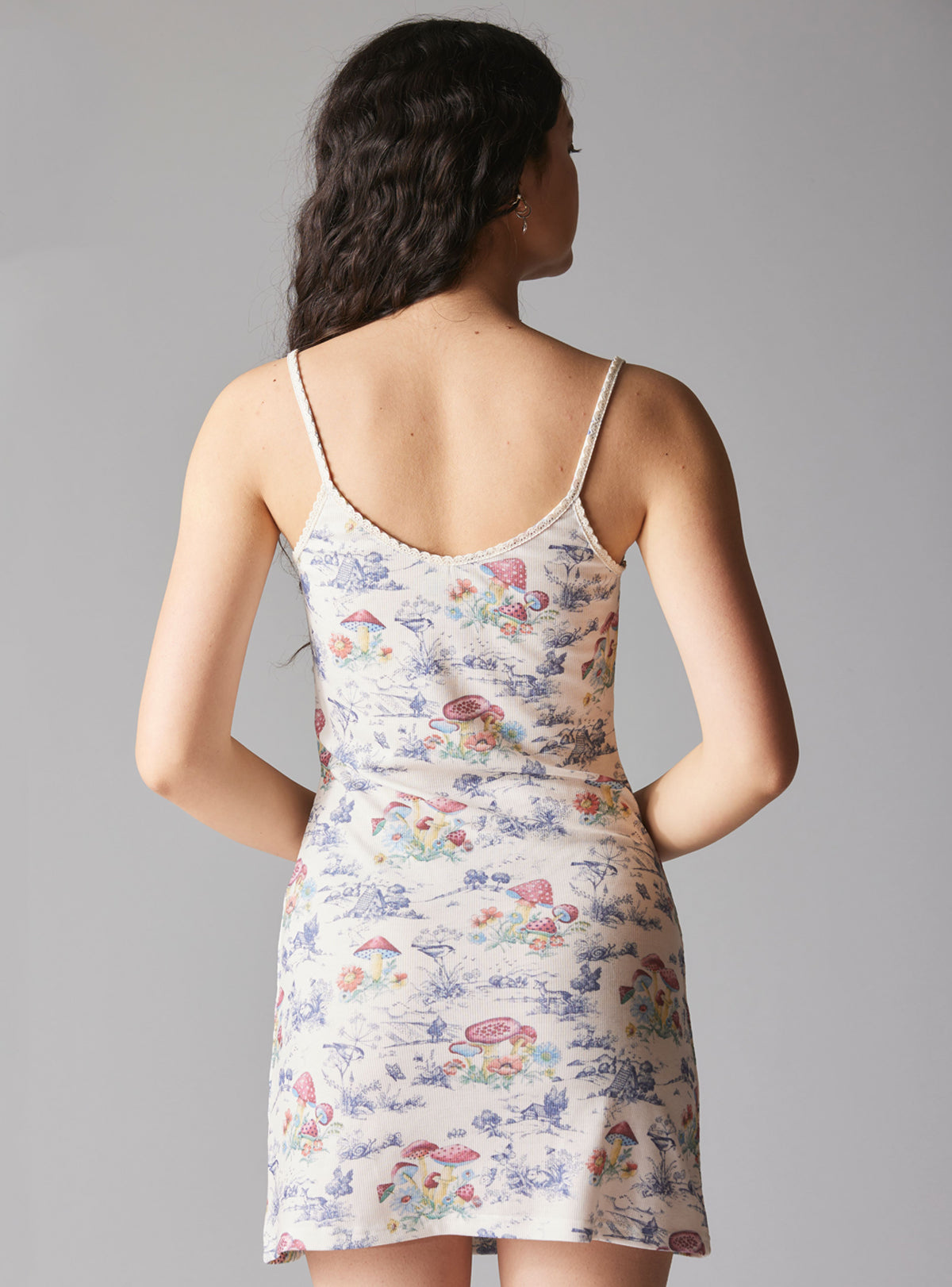 Pixie Dream Dress - Off White / Mushroom | UNIF Clothing online shop