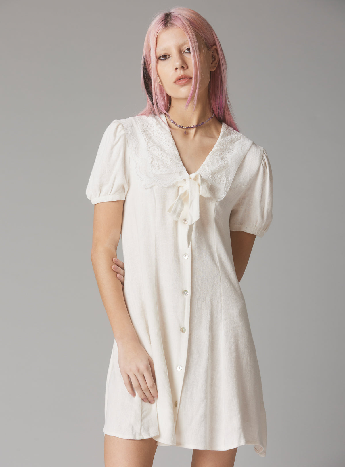 Lume Dress - White | UNIF Clothing on Sale