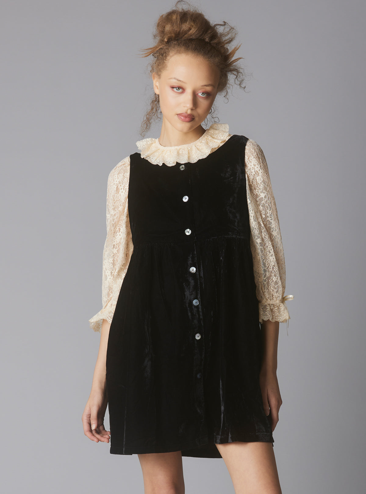 Juliette Dress - Black/Cream | UNIF Clothing on Sale