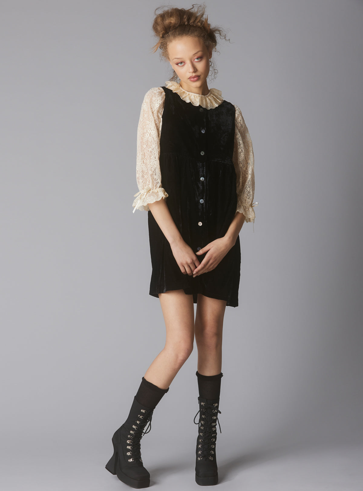 Juliette Dress - Black/Cream | UNIF Clothing on Sale
