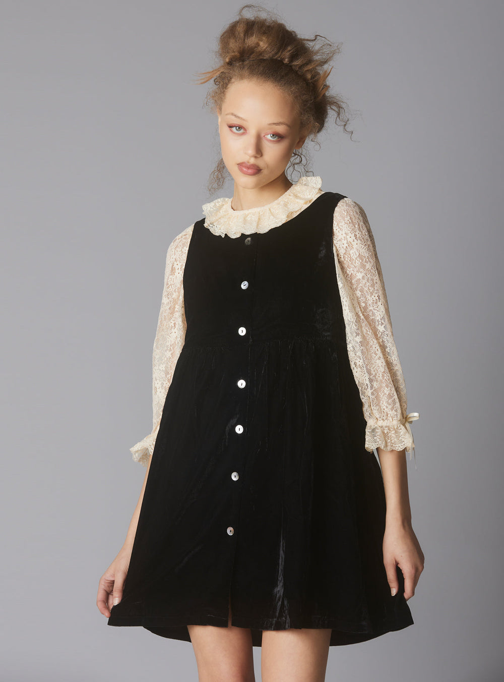 Juliette Dress - Black/Cream | UNIF Clothing on Sale
