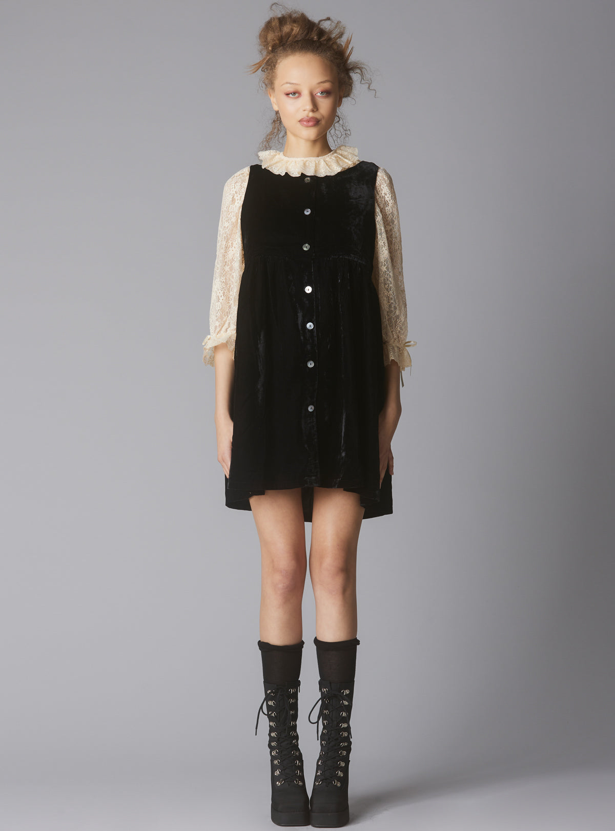 Juliette Dress - Black/Cream | UNIF Clothing on Sale