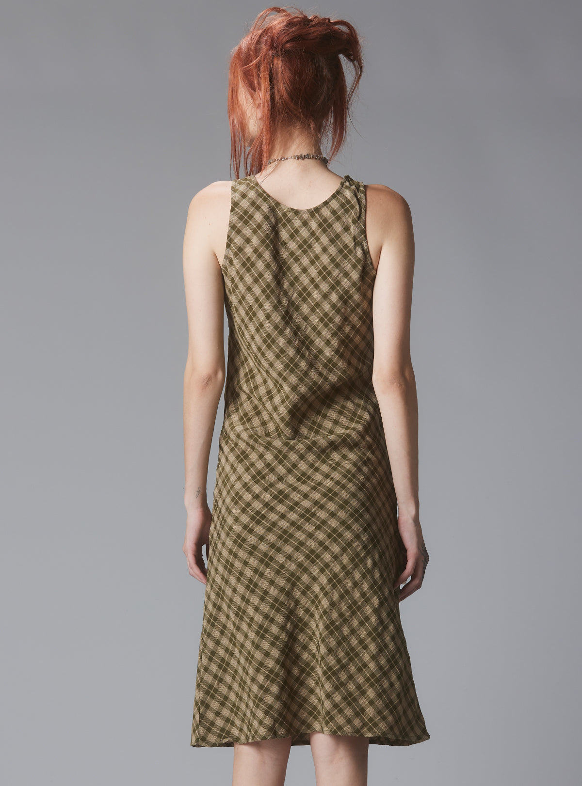 Kelp Dress - Green Plaid | UNIF Clothing online