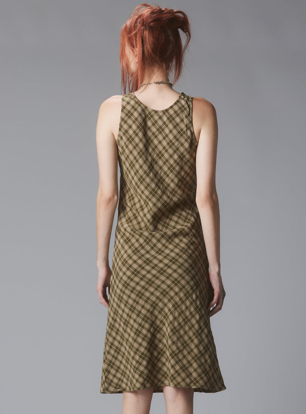 Kelp Dress - Green Plaid | UNIF Clothing online