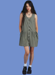 Currant Dress - Yellow Plaid | UNIF Clothing Sale