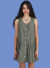 Currant Dress - Yellow Plaid | UNIF Clothing Sale