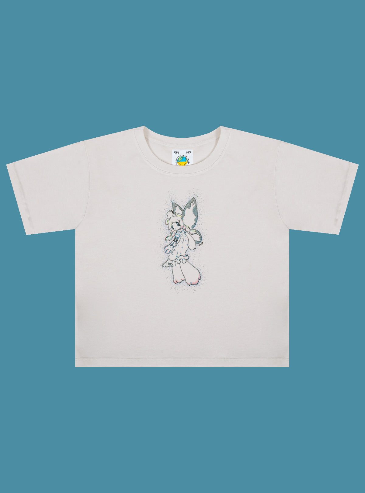 Fairy Bear Baby Tee - Off White | UNIF Clothing discount