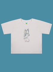 Fairy Bear Baby Tee - Off White | UNIF Clothing discount