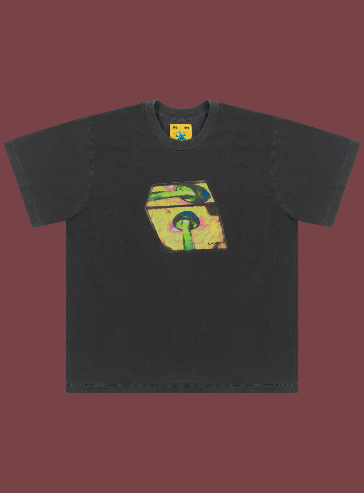 Time Cube Tee - Vintage Black | UNIF Clothing for Sale