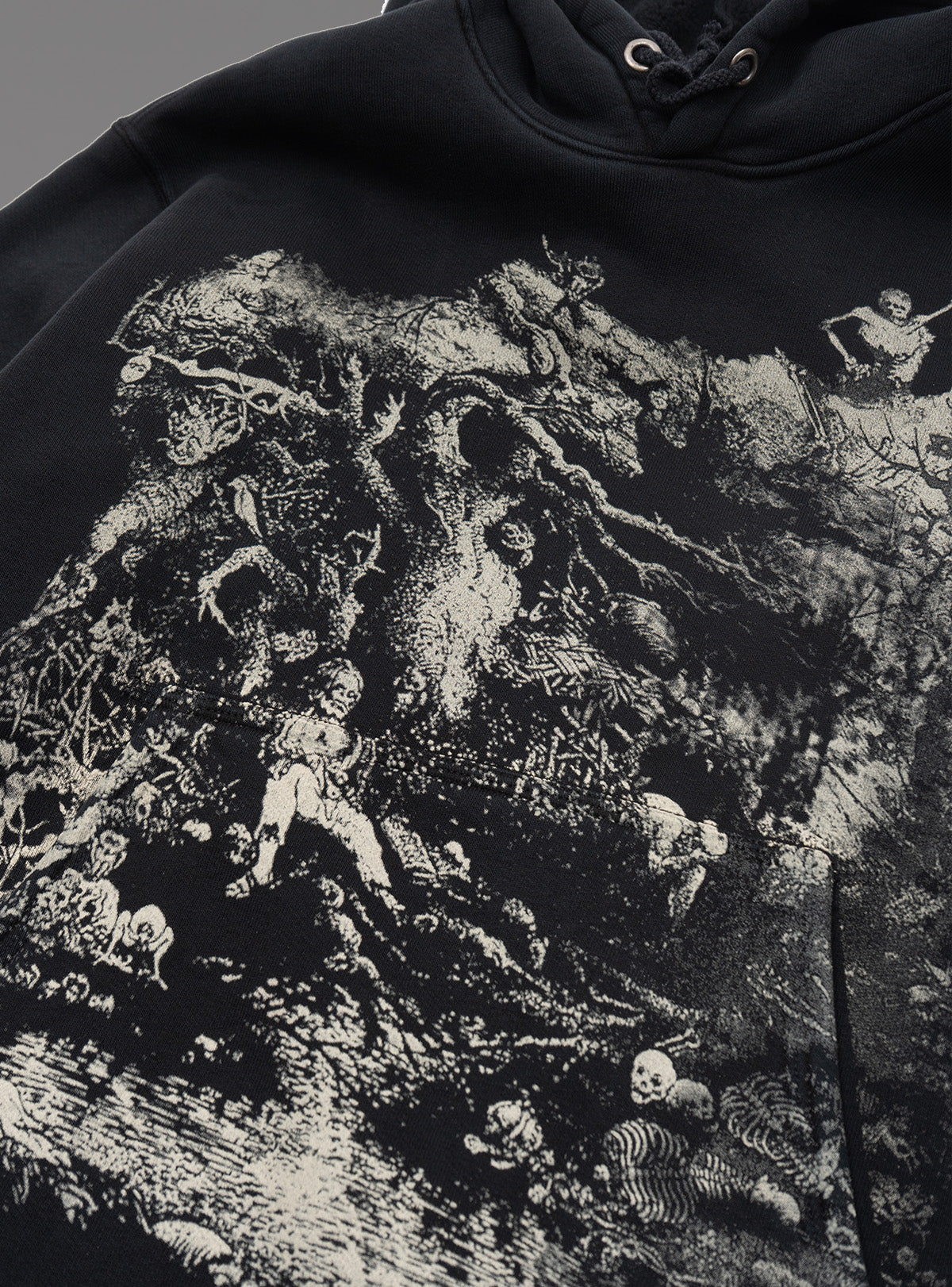 Death Dance Hoodie - VIntage Black | UNIF Clothing online shop
