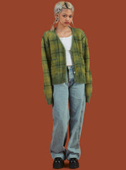 Ty Cardigan - Multi Green | UNIF Clothing Sale