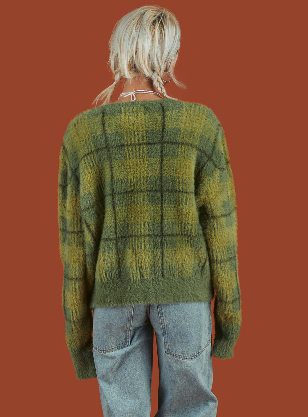 Ty Cardigan - Multi Green | UNIF Clothing Sale