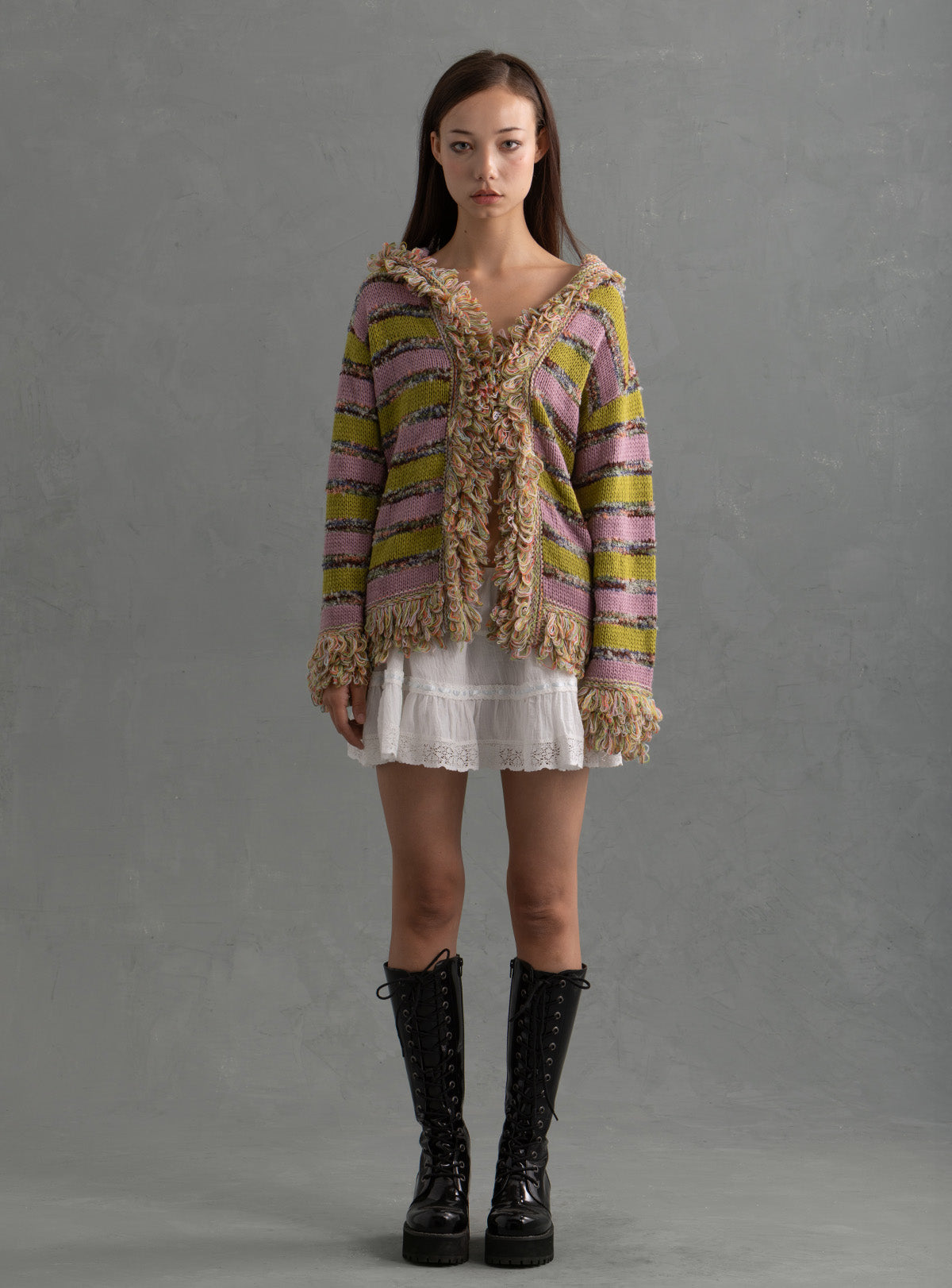 Tink Sweater - Green / Lavendar | UNIF Clothing on Sale