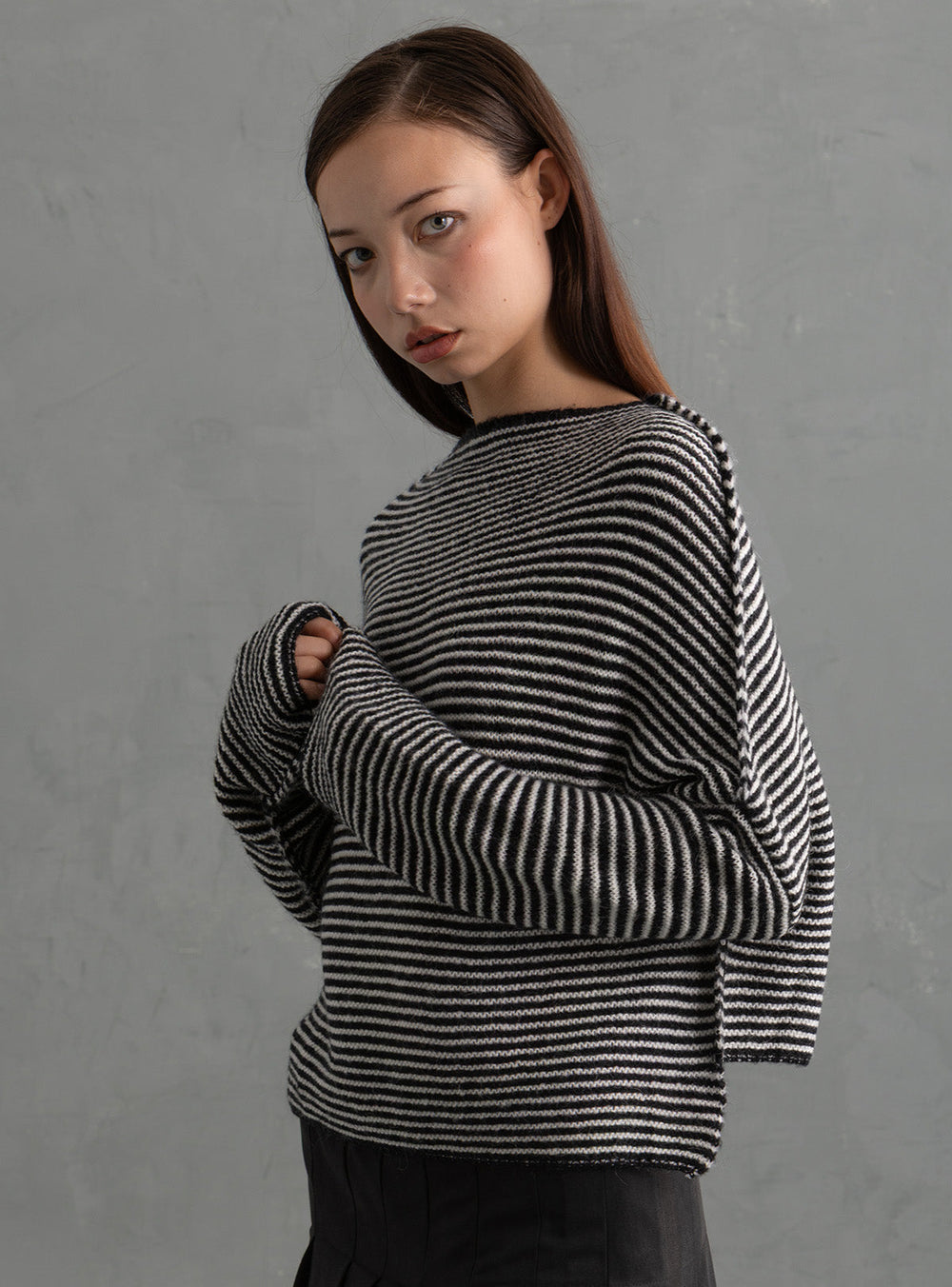 Ctrl Sweater - Black / White | UNIF Clothing near me