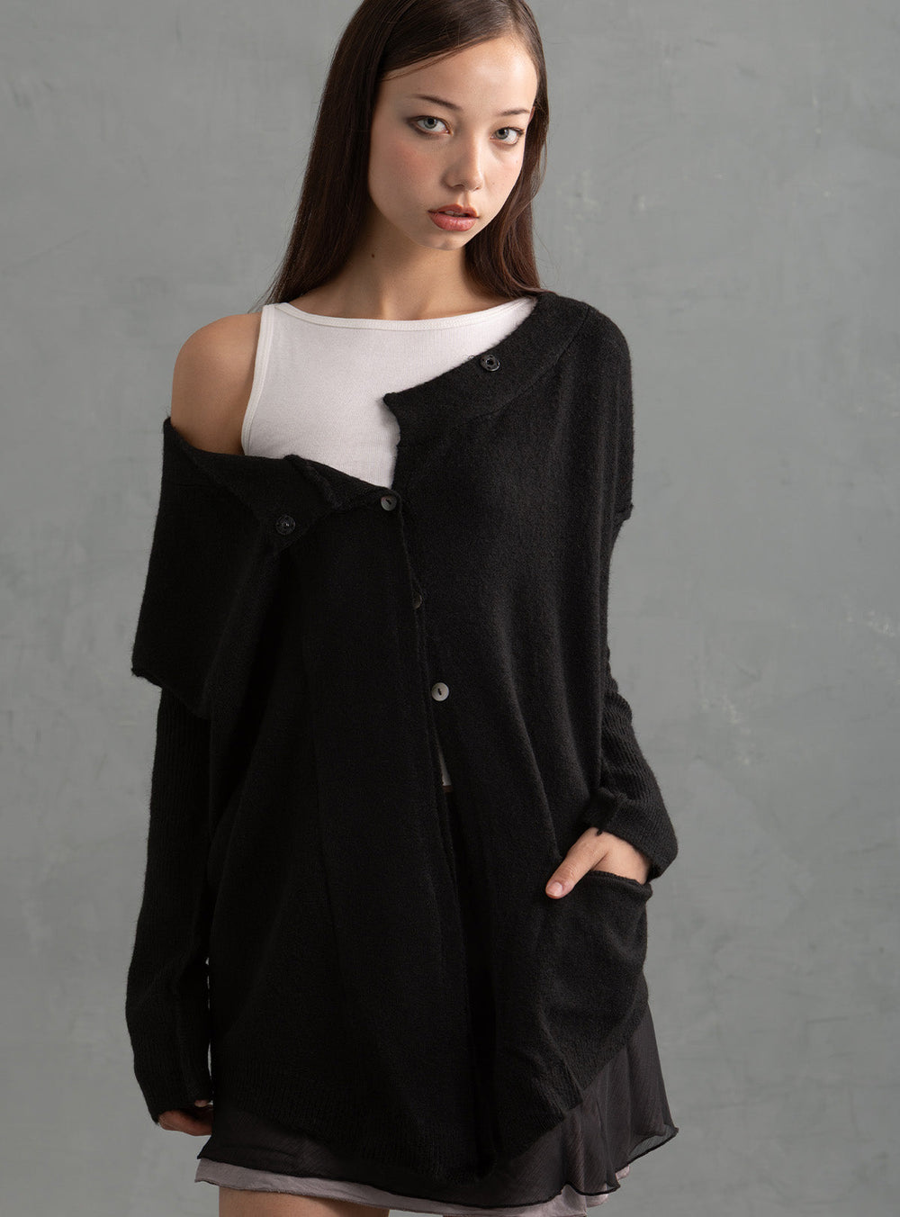 Lusc Cardigan - Black | UNIF Clothing for Sale