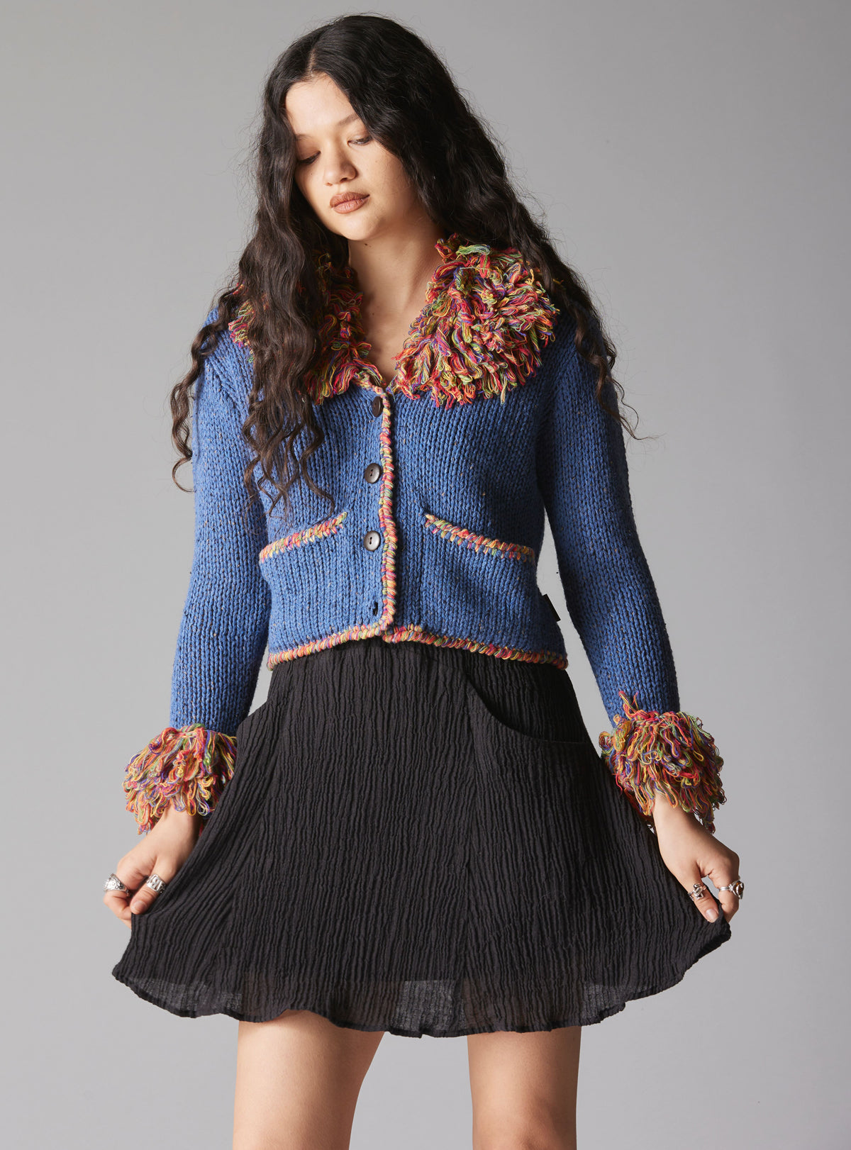 Runa Sweater - Blue/Multi | UNIF Clothing online shop