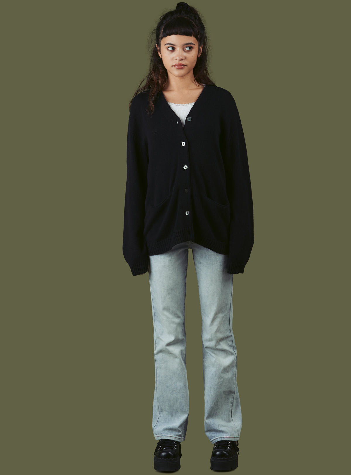 Y Cardigan - Black | UNIF Clothing near me