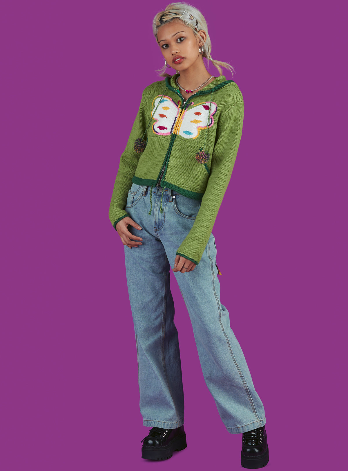 Dido Sweater - Green | UNIF Clothing online