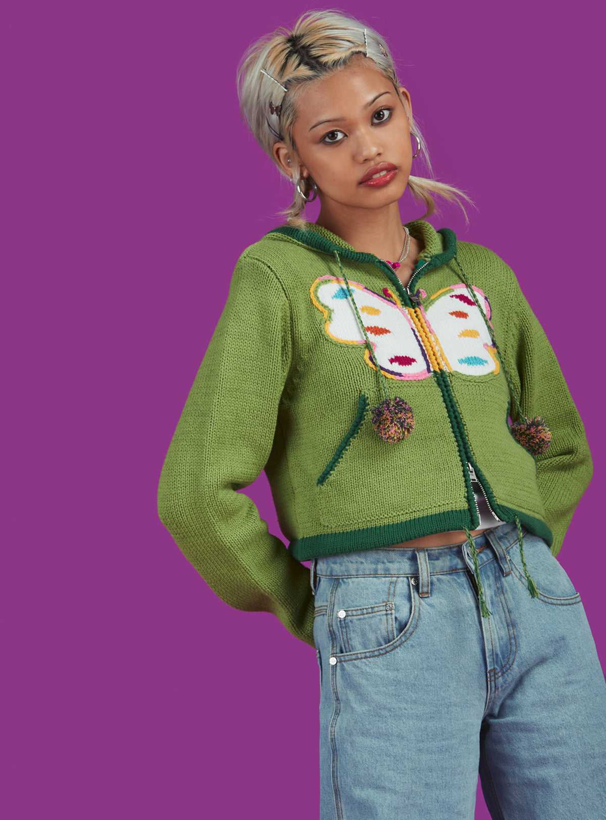 Dido Sweater - Green | UNIF Clothing online