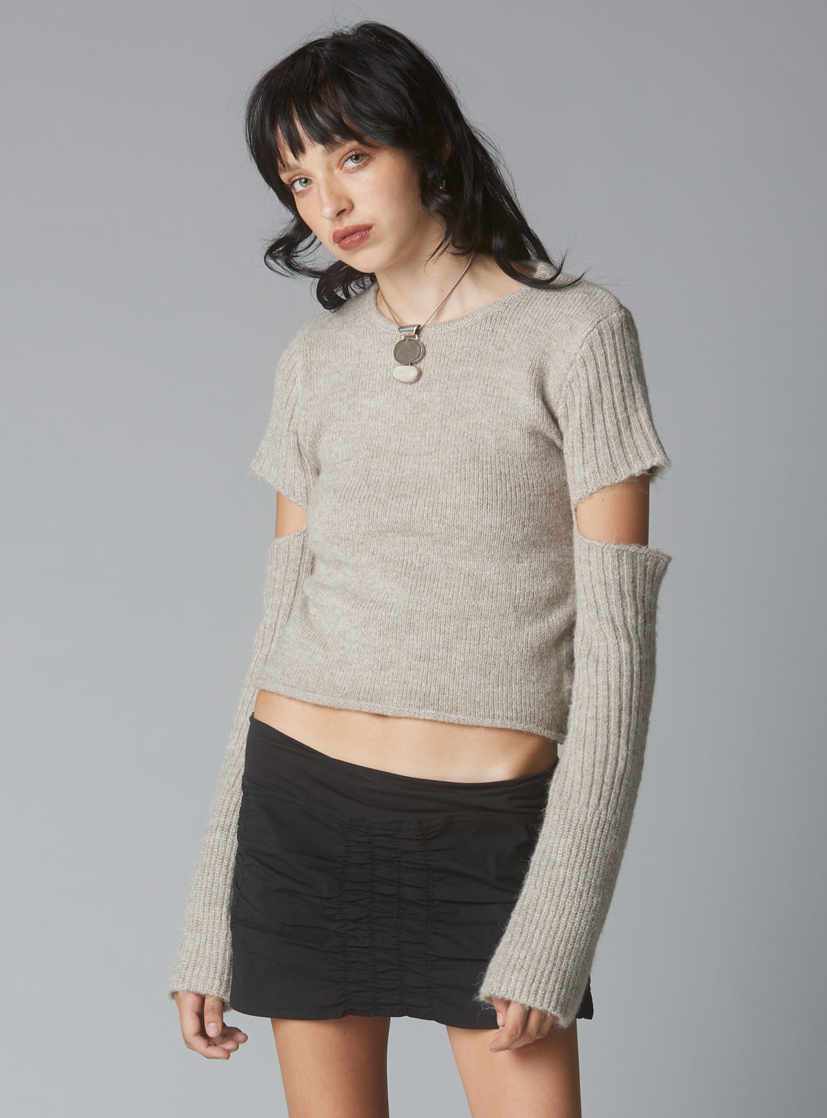 Cye Sweater - Greige | UNIF Clothing on Sale
