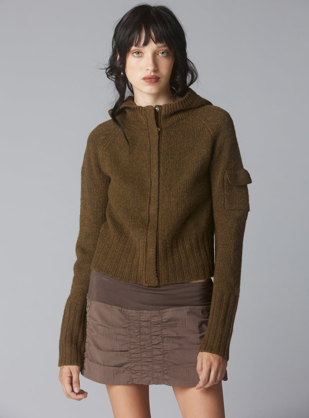 Xtro Sweater - Brown | UNIF Clothing on Sale